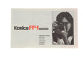 Konica FP-1 Program Instructions
