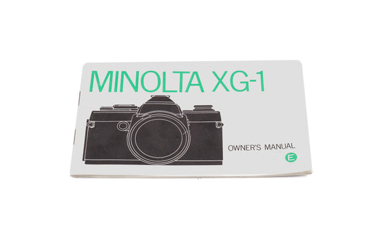 Minolta XG1 Instructions - Accessory