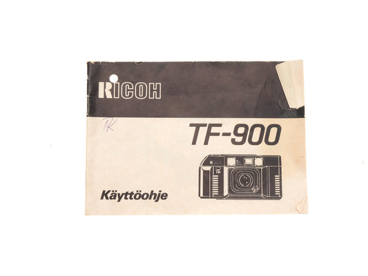 Ricoh TF-900 Instructions
