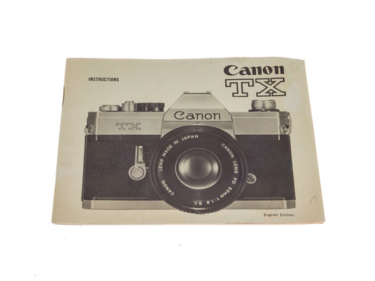 Canon TX Intructions - Accessory