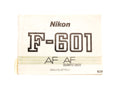 Nikon F-601 AF/AF Quartz Date Instructions