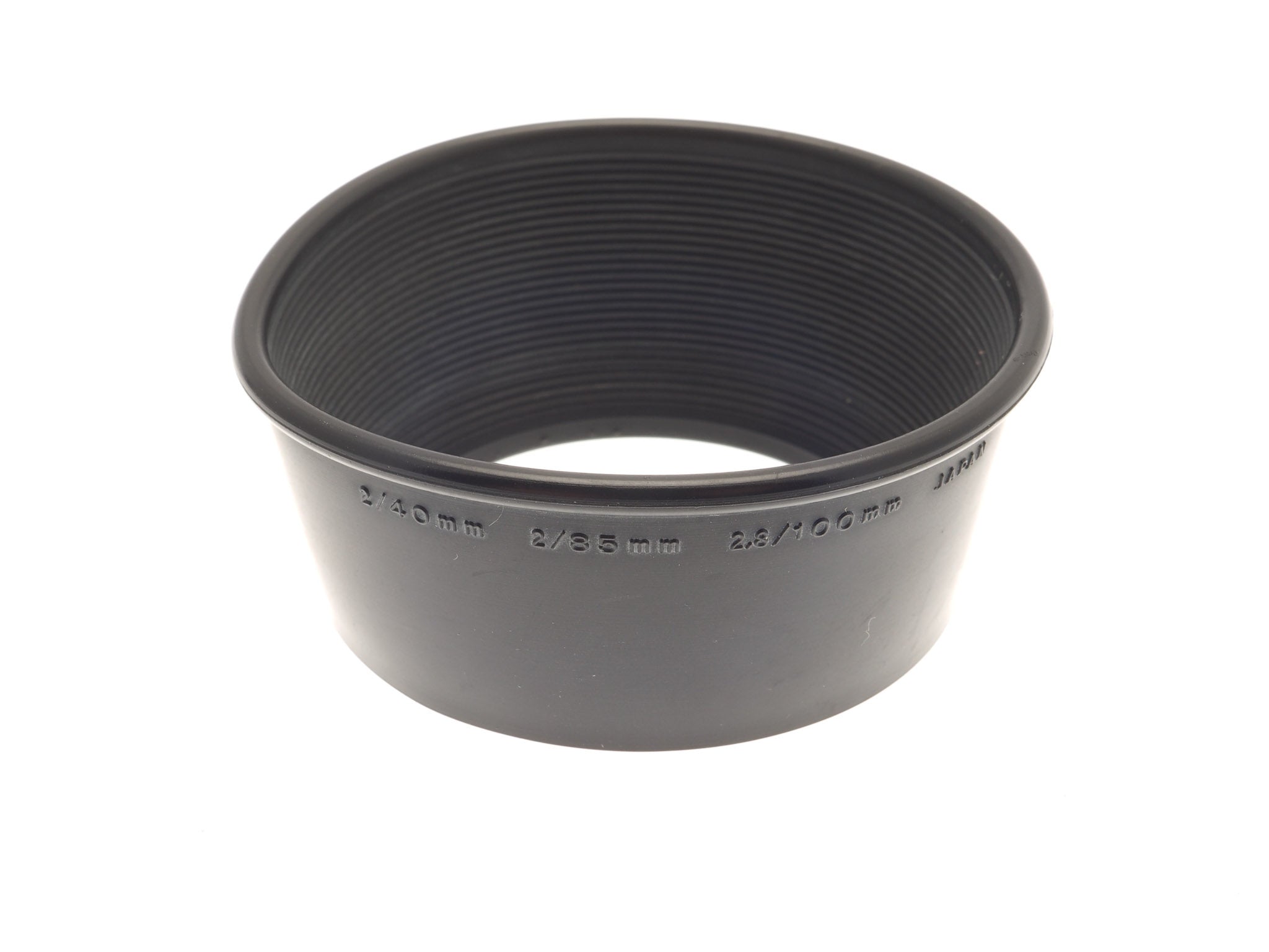 Olympus 49mm Rubber Lens Hood (40mm f2, 85mm f2, & 100mm f2.8) - Accessory