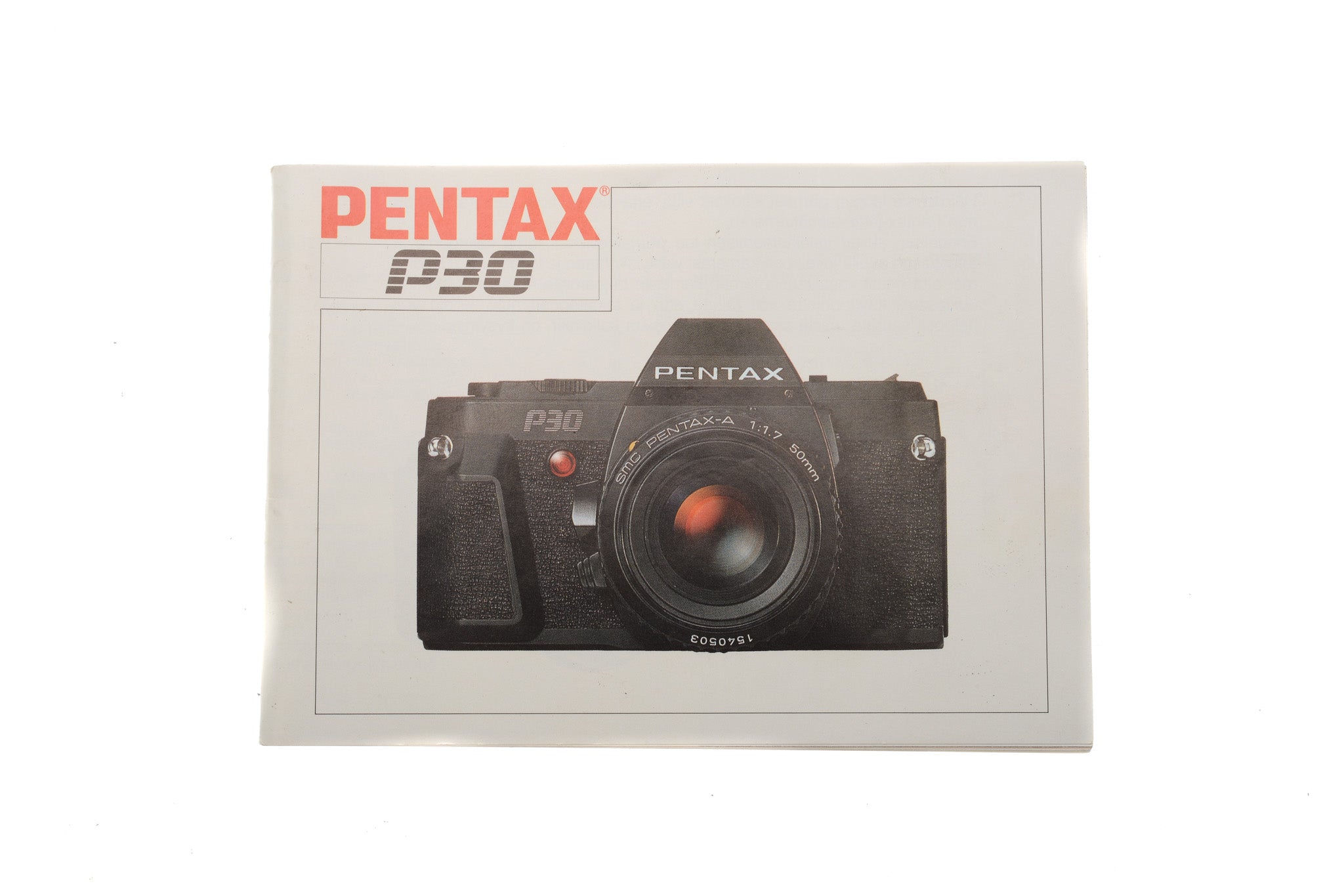 Pentax P30 Instructions