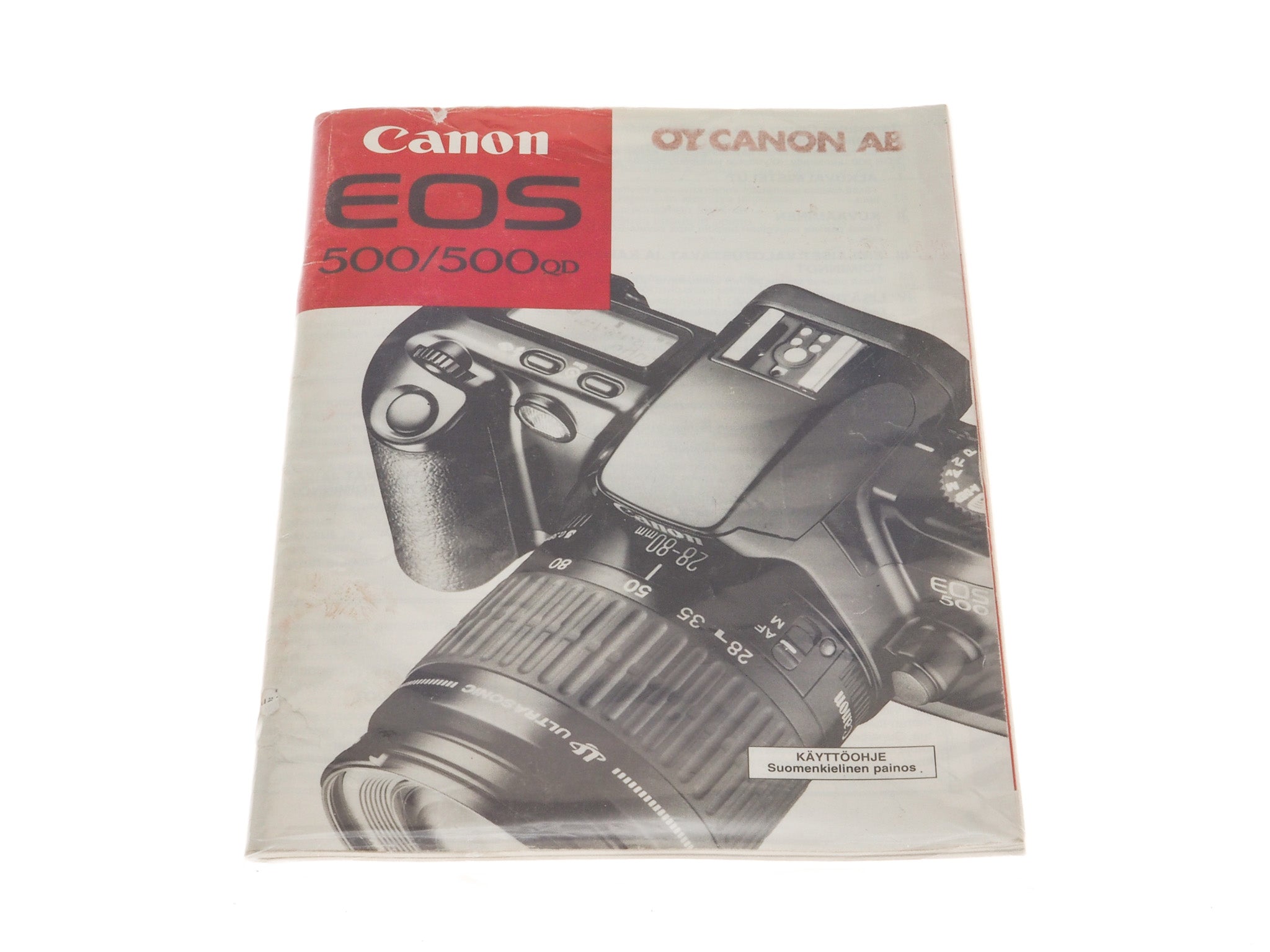 Canon EOS 500/500QD Instructions