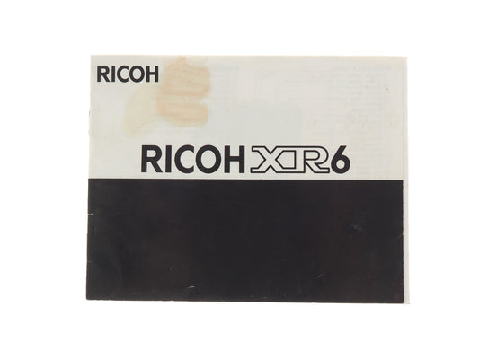Ricoh XR 6 Instructions