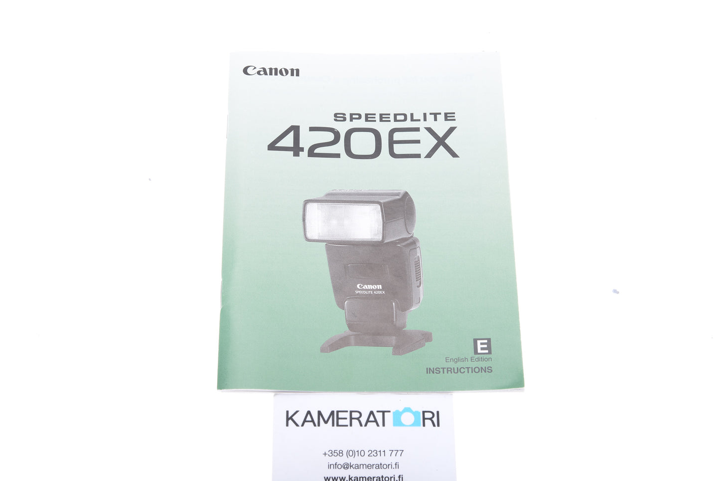 Canon 420EX Speedlite Instructions