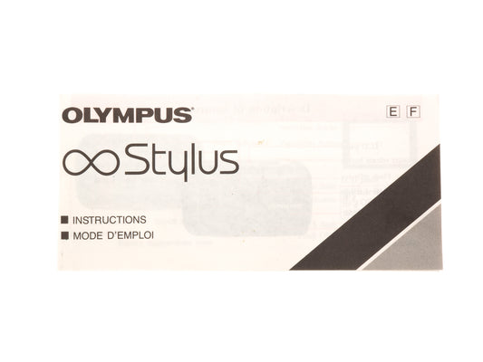 Olympus Infinity Stylus Instructions