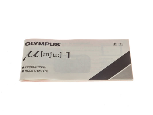 Olympus Mju-1 Instructions - Accessory