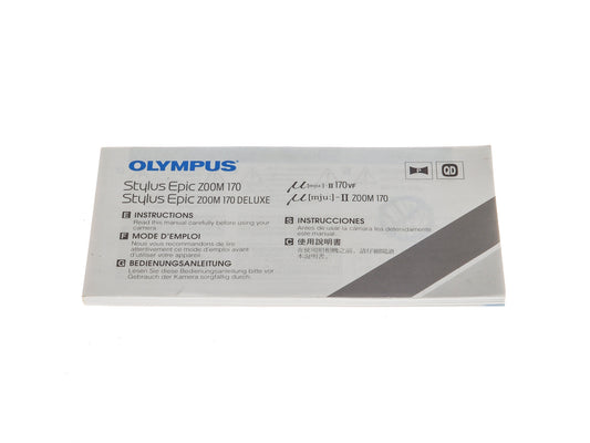 Olympus Stylus Epic Zoom 170/ 170 Deluxe/ Mju-II 170VF/ Mju-II Zoom 170 Instructions - Accessory