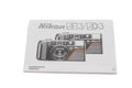 Nikon AF3 / AD3 Instructions