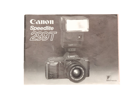 Canon Speedlite 299T Instructions