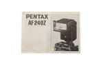 Pentax AF 240Z Instructions