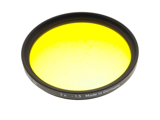 Heliopan 52mm Yellow Filter 3x -1.5 - Accessory