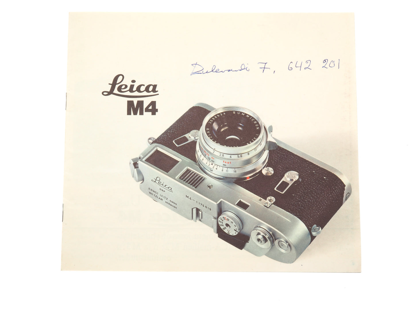 Leica M4 Brochure