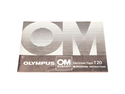 Olympus Electronic Flash T20 Instructions