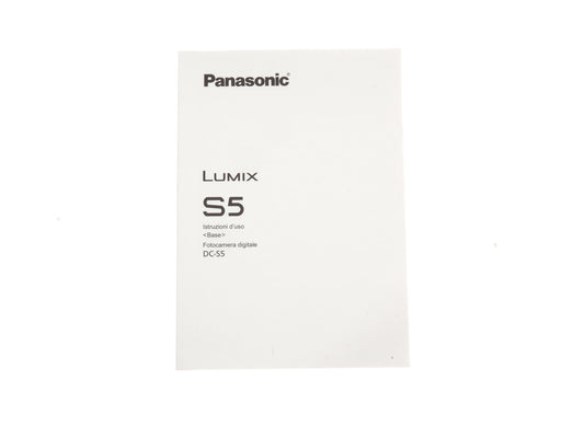 Panasonic Lumix DC-S5 Instructions