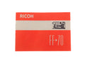 Ricoh FF-70 Instructions