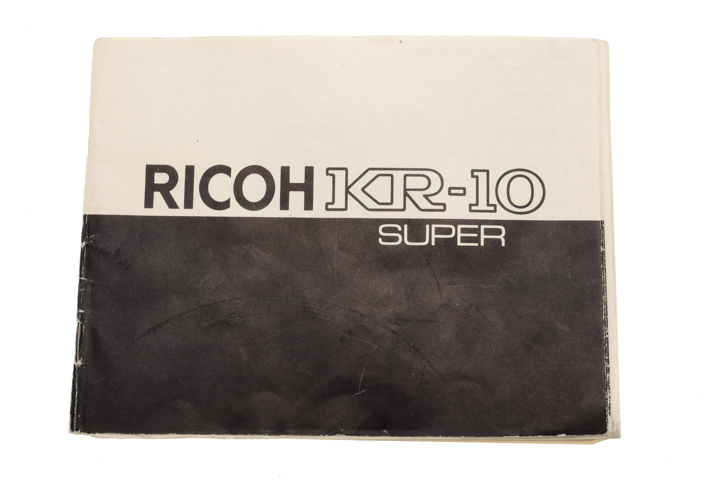 Ricoh KR-10 Super Instructions