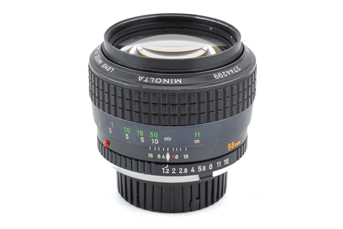 Minolta 58mm f1.2 MC Rokkor - Lens – Kamerastore