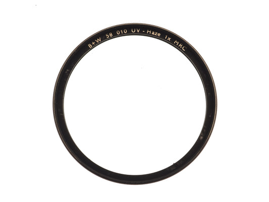 B+W 58mm UV-Haze Filter 010 1x MRC - Accessory
