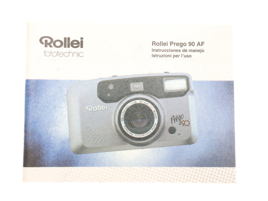 Rollei Prego 90 AF Instructions
