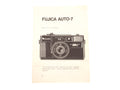 Fujica Auto-7 Instruction Manual