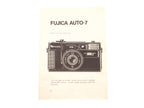 Fujica Auto-7 Instruction Manual