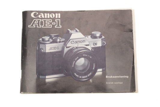 Canon AE-1 Instructions