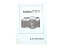 Konica FT-1 Motor Instructions