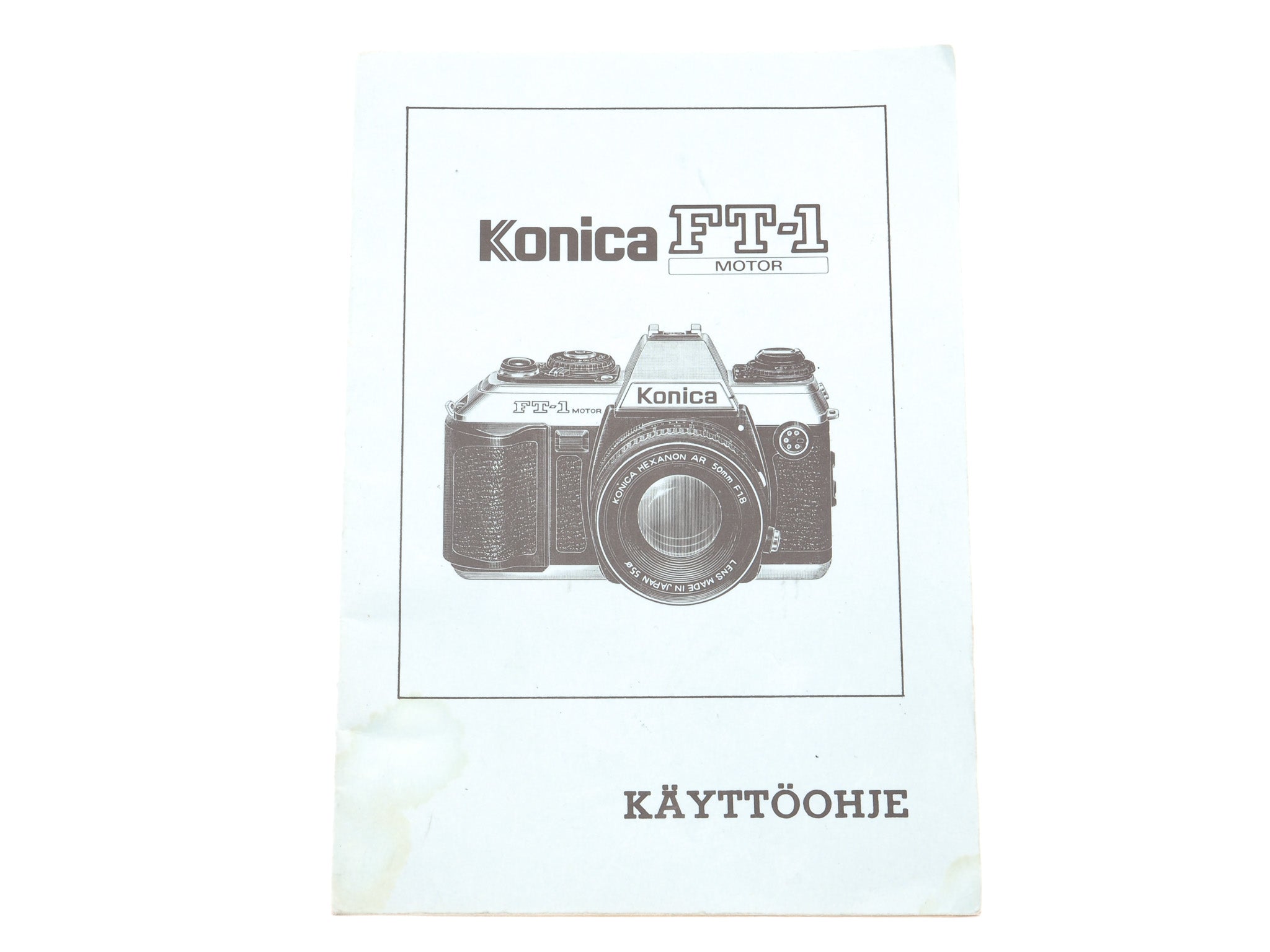 Konica FT-1 Motor Instructions