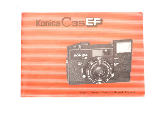 Konica C35 EF Instructions