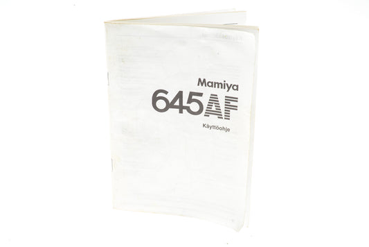 Mamiya 645AF Instructions