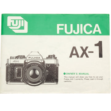 Fujica AX-1 Instructions