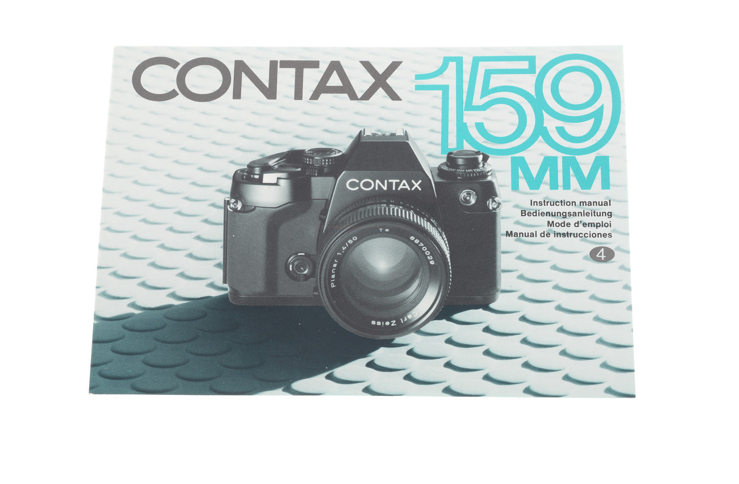 Contax 159 MM Instructions