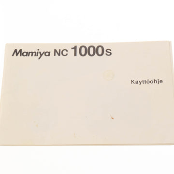 Mamiya NC1000s Instructions FI