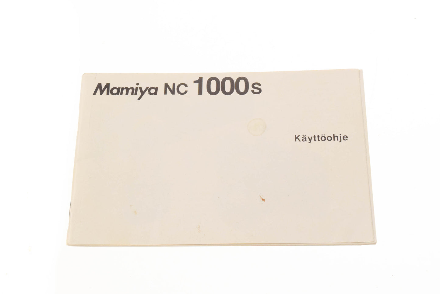 Mamiya NC1000s Instructions FI