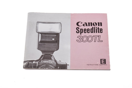 Canon Speedlite 300TL Instructions - Accessory