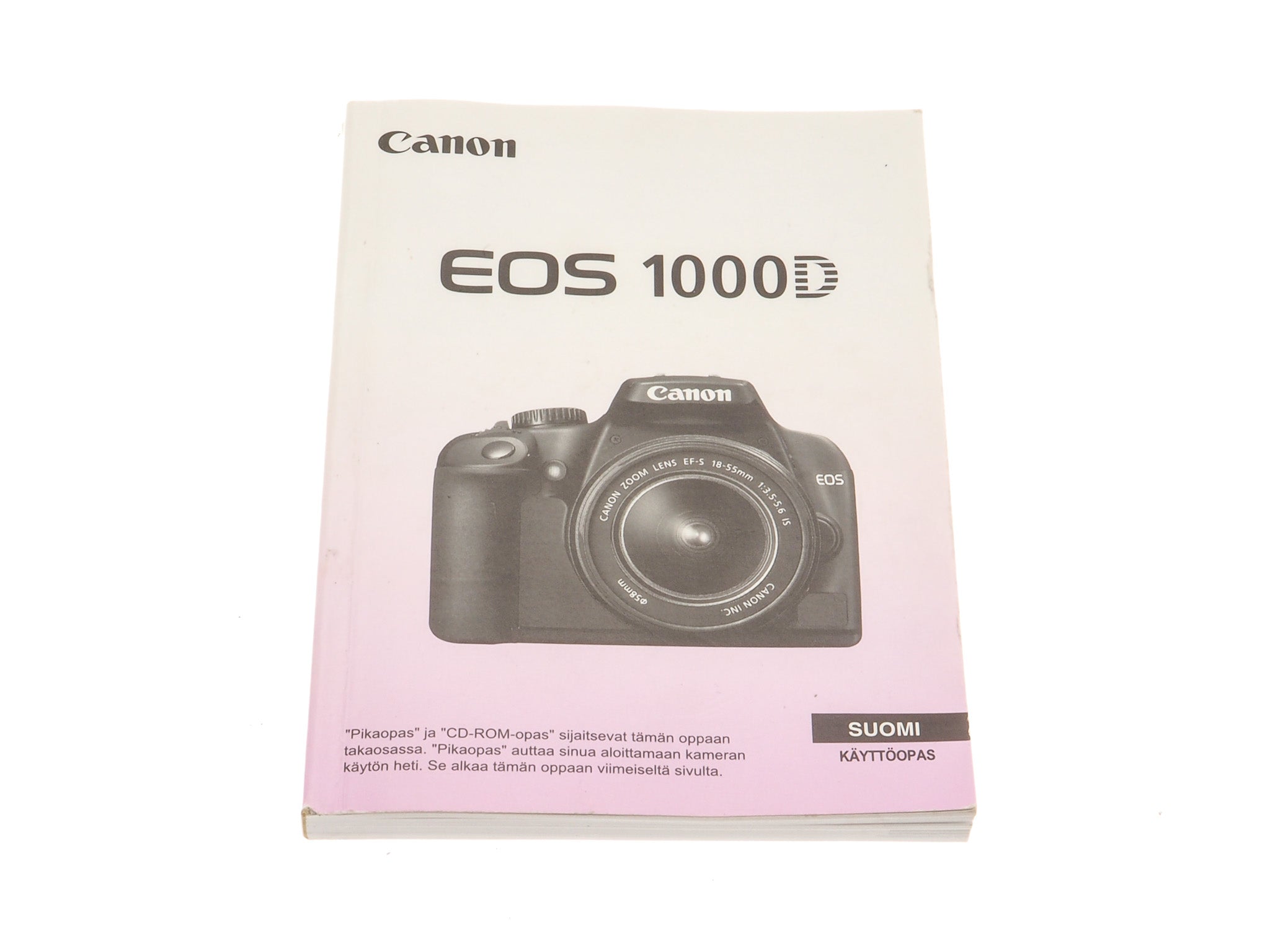 Canon 1000D Instructions