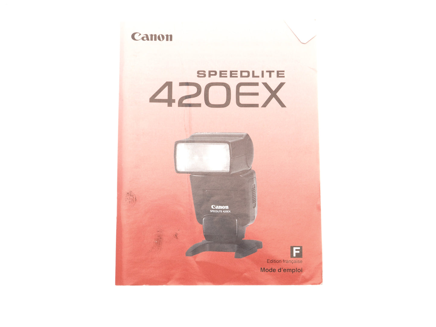 Canon 420EX Speedlite Instructions