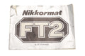 Nikon Nikkormat FT2 Instructions