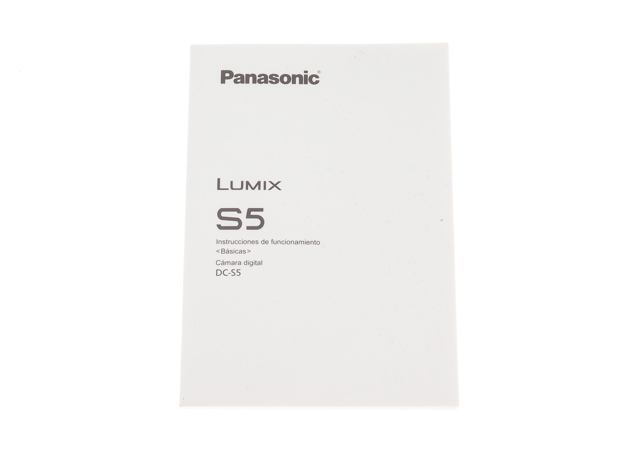 Panasonic Lumix DC-S5 Instructions