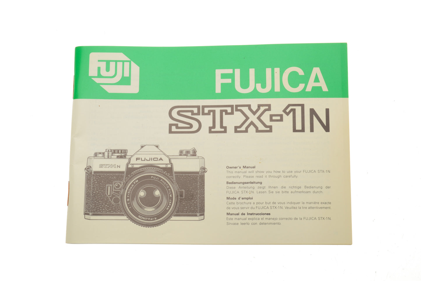 Fujica STX-1N Owner's Manual