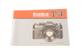 Konica Autoreflex T4 Instructions