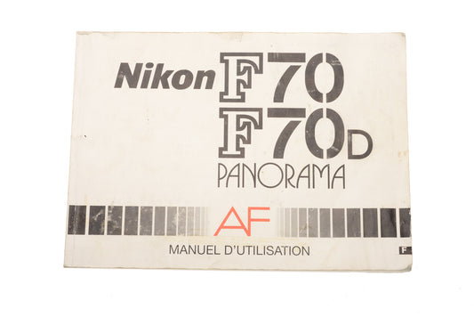 Nikon F70/F70D AF Panorama Instruction Manual