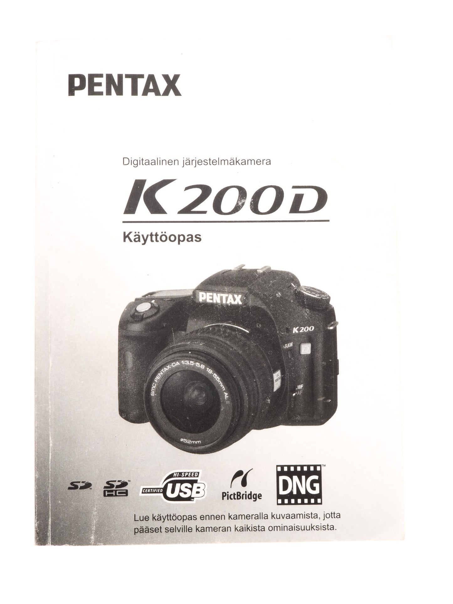 Pentax K200D Instructions