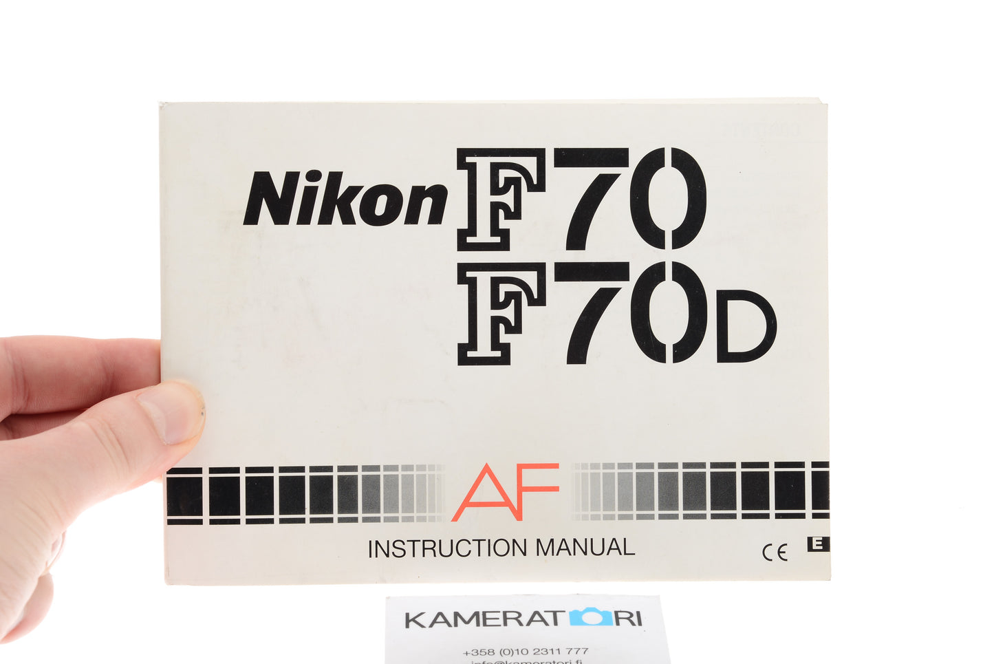 Nikon F70/F70D Instruction Manual