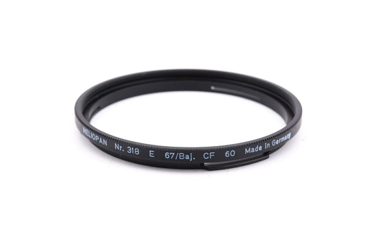Heliopan B60 - 67mm Step Up/Adapter Ring Nr. 318 - Accessory