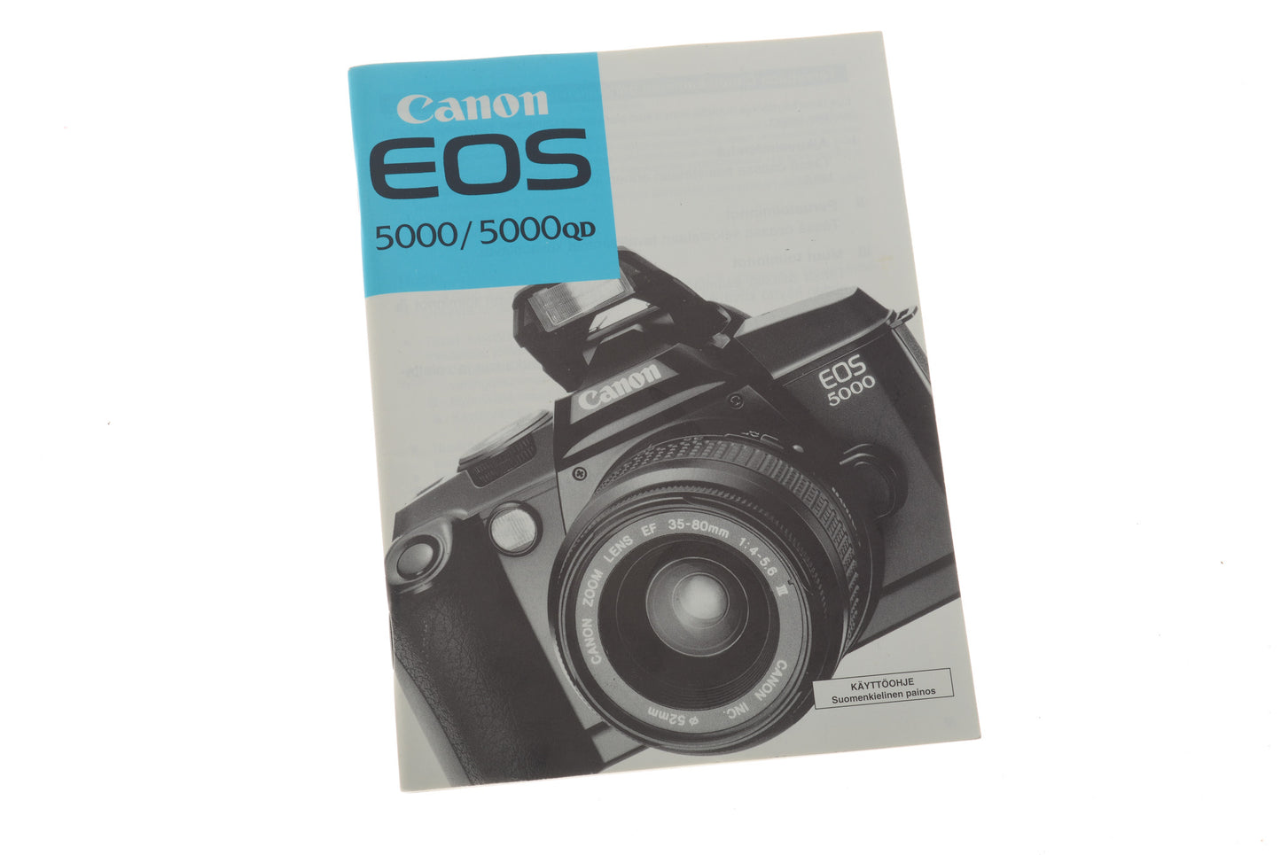Canon EOS 5000/5000QD Instructions