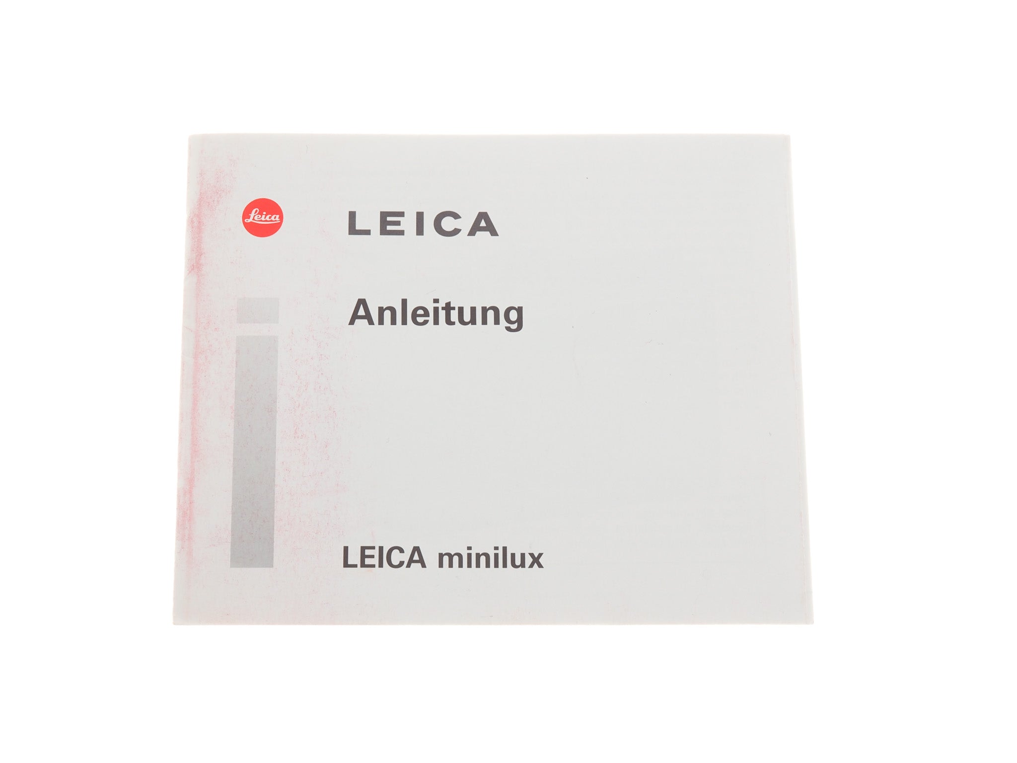Leica Minilux Instructions