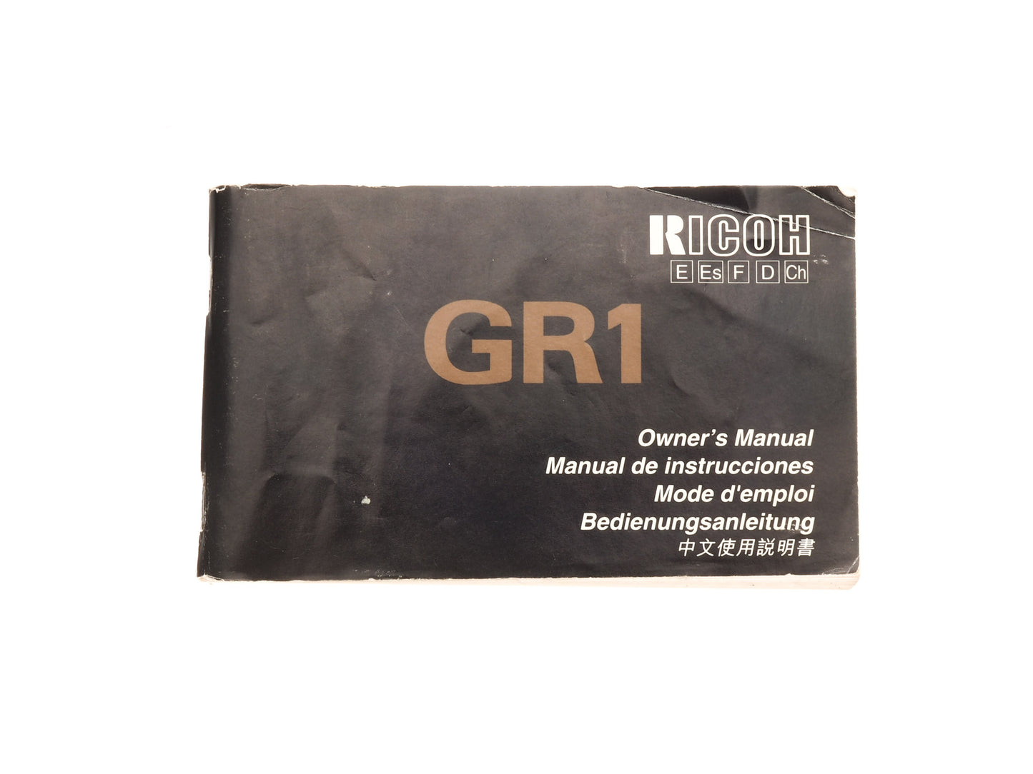 Ricoh GR-1 Instructions